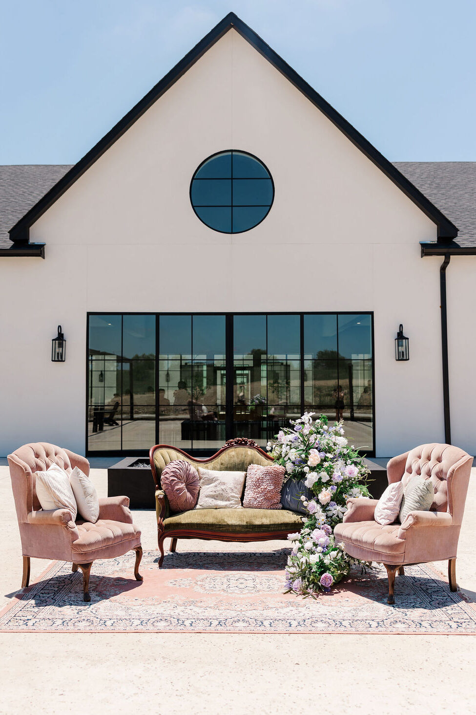 GraceManor outside flower sofa