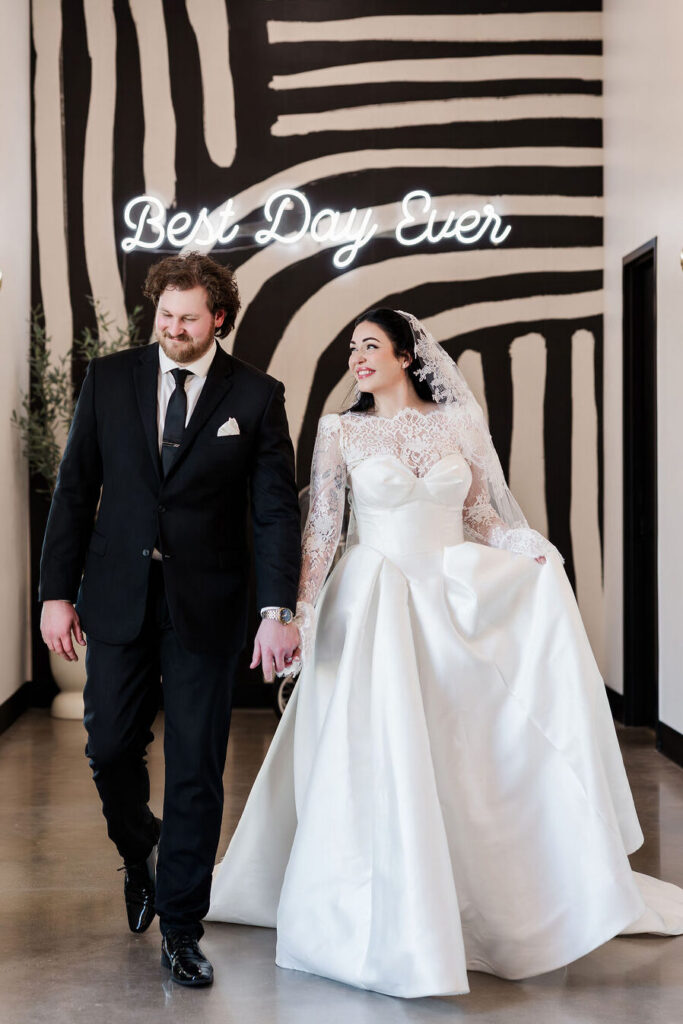 Grace Manor couple walking inside venue