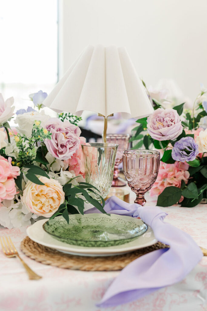 Table decoration at the Grace Manor Wedding Venue