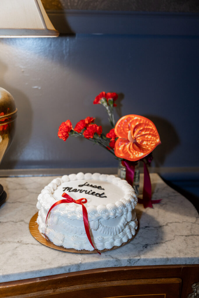 Vintage white cake