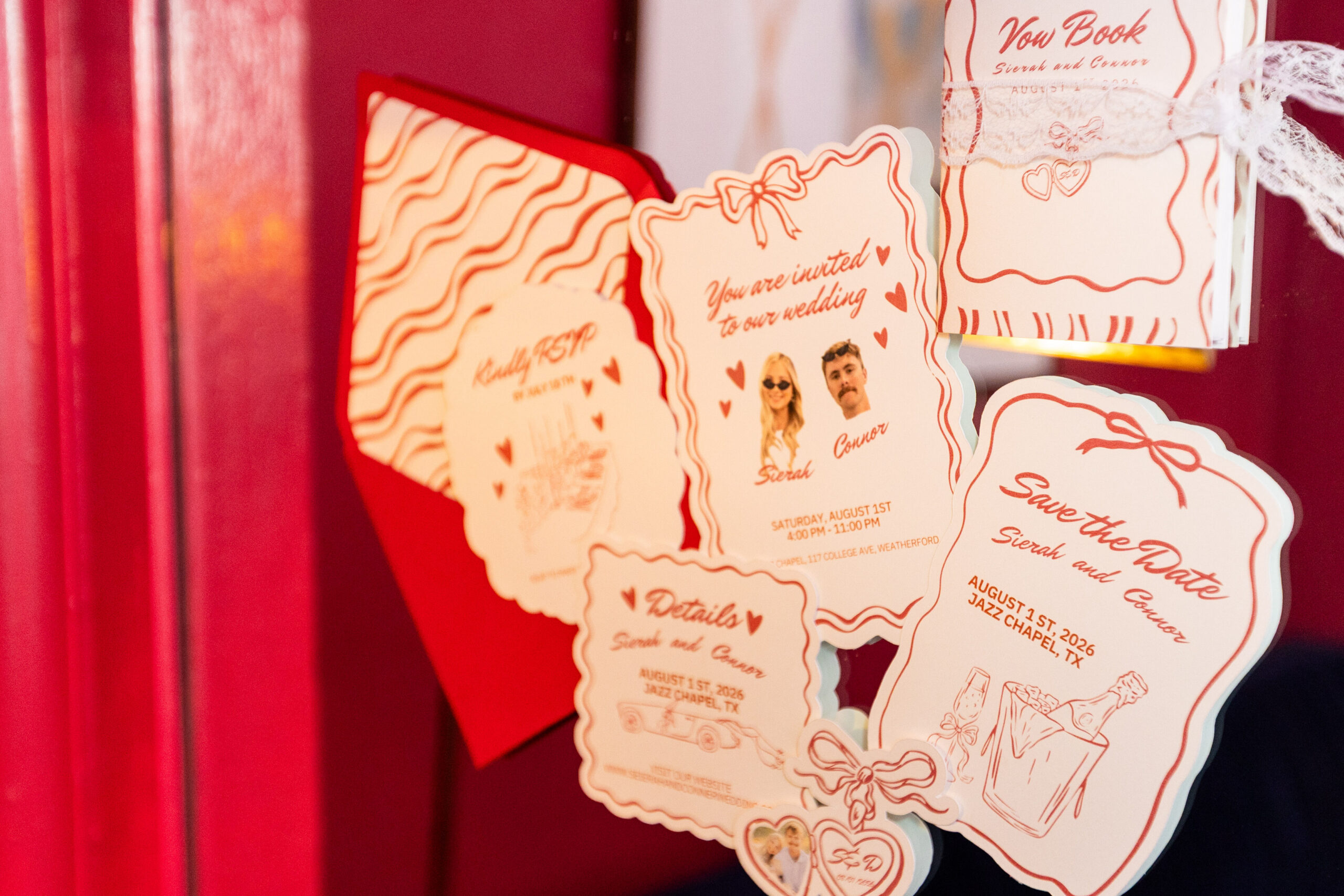 Wedding Invitation red, wedding inspiration